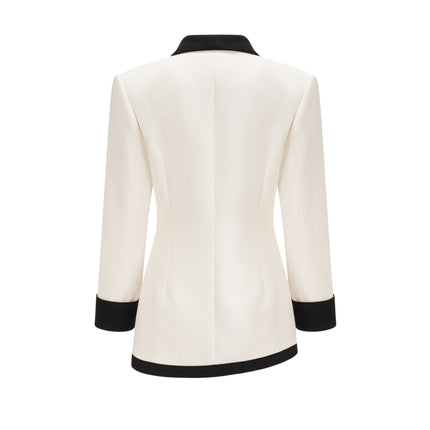 Clarissa White Jacket Skirt Set