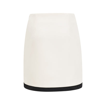 Clarissa White Jacket Skirt Set