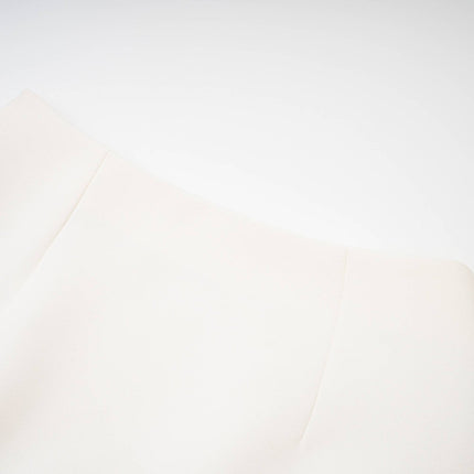 Clarissa White Jacket Skirt Set