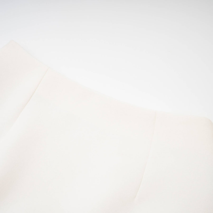 Clarissa White Jacket Skirt Set