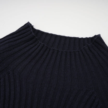 Clarisse darkblue knitted top  dress matching set