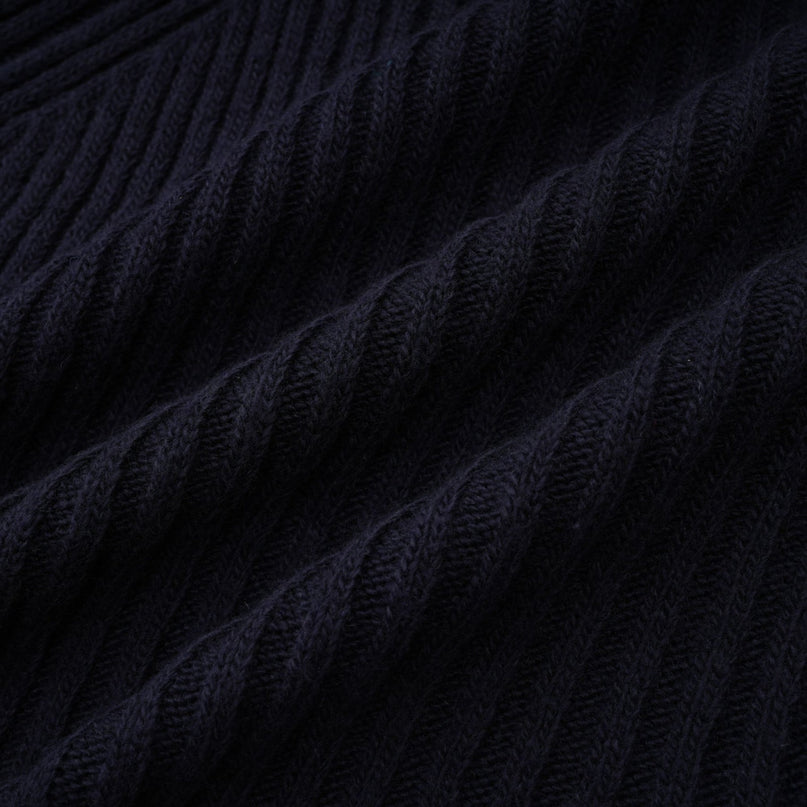 Clarisse darkblue knitted top  dress matching set