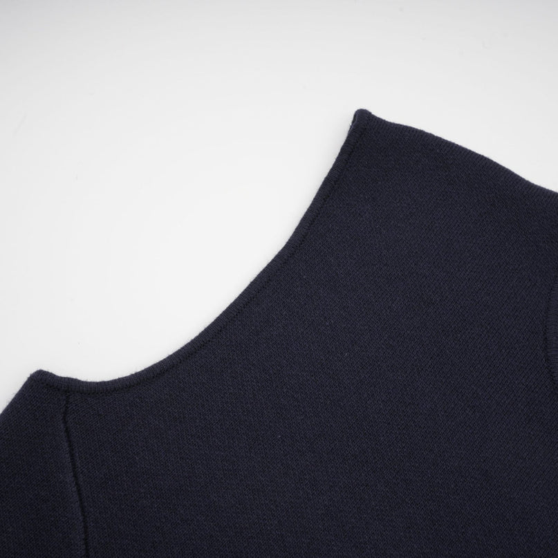 Clarisse darkblue knitted top  dress matching set