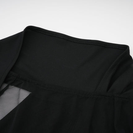 Clarisse semisheer ruched midi dress