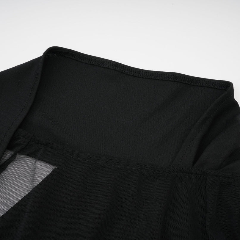 Clarisse semisheer ruched midi dress