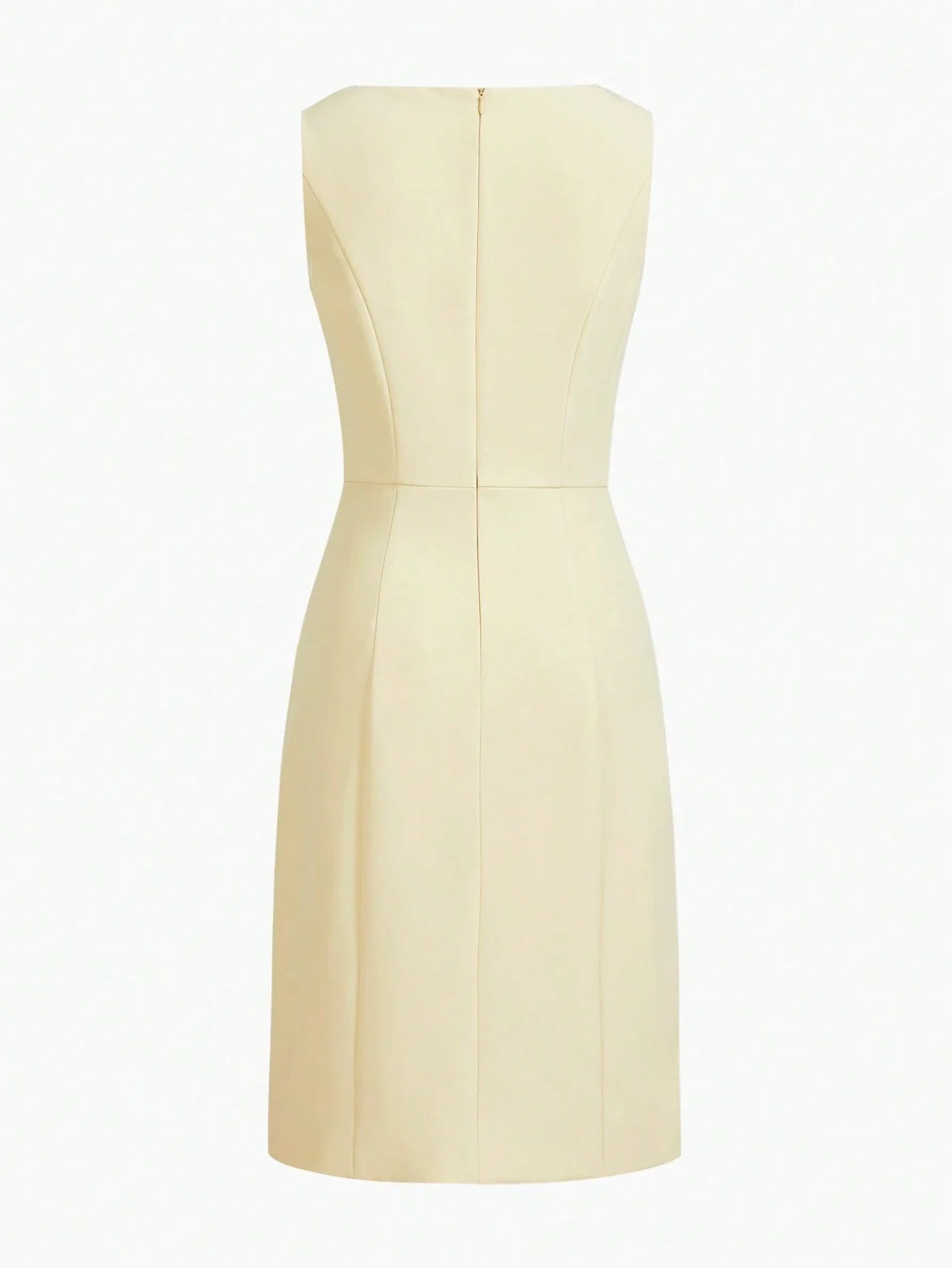 Classy CLASSY RHINESTONE DETAIL FITTED DRESS