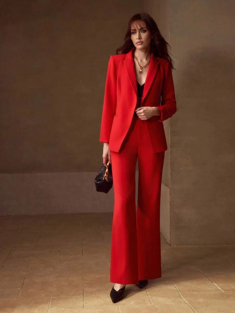 Classy SINGLE BUTTON STRUCTURED BLAZER