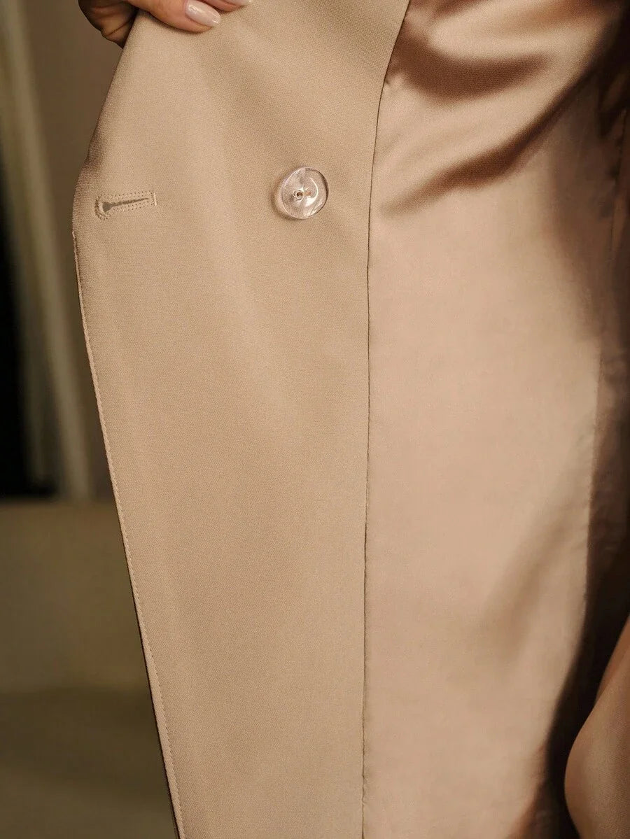 Classy SINGLE BUTTON STRUCTURED BLAZER