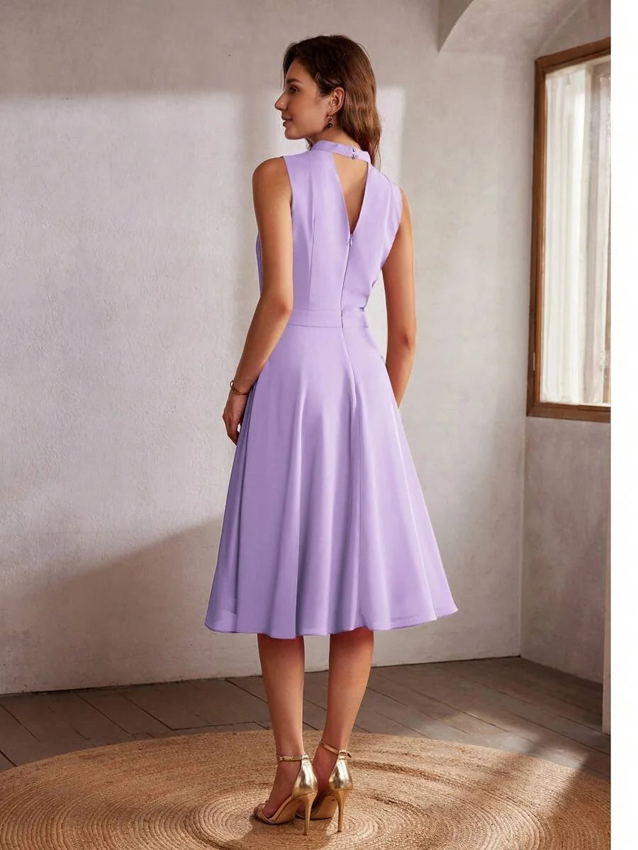 Classy STEREO FLORAL FLOWY DRESS