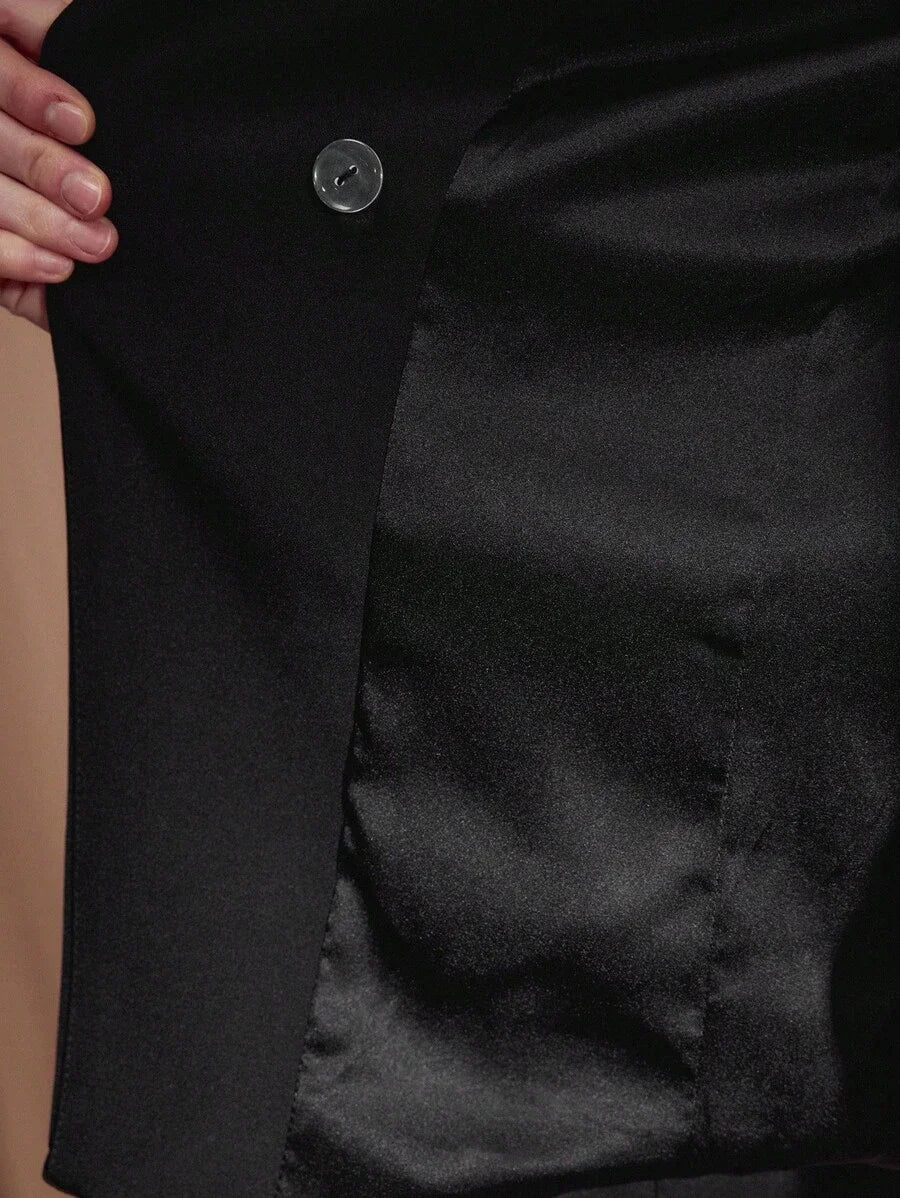 Classy STRUCTURED SINGLE BUTTON BLAZER