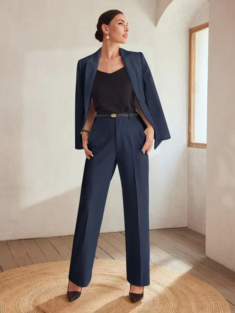 Classy STRUCTURED SINGLE BUTTON BLAZERBUSINESS CASUAL WOMAN