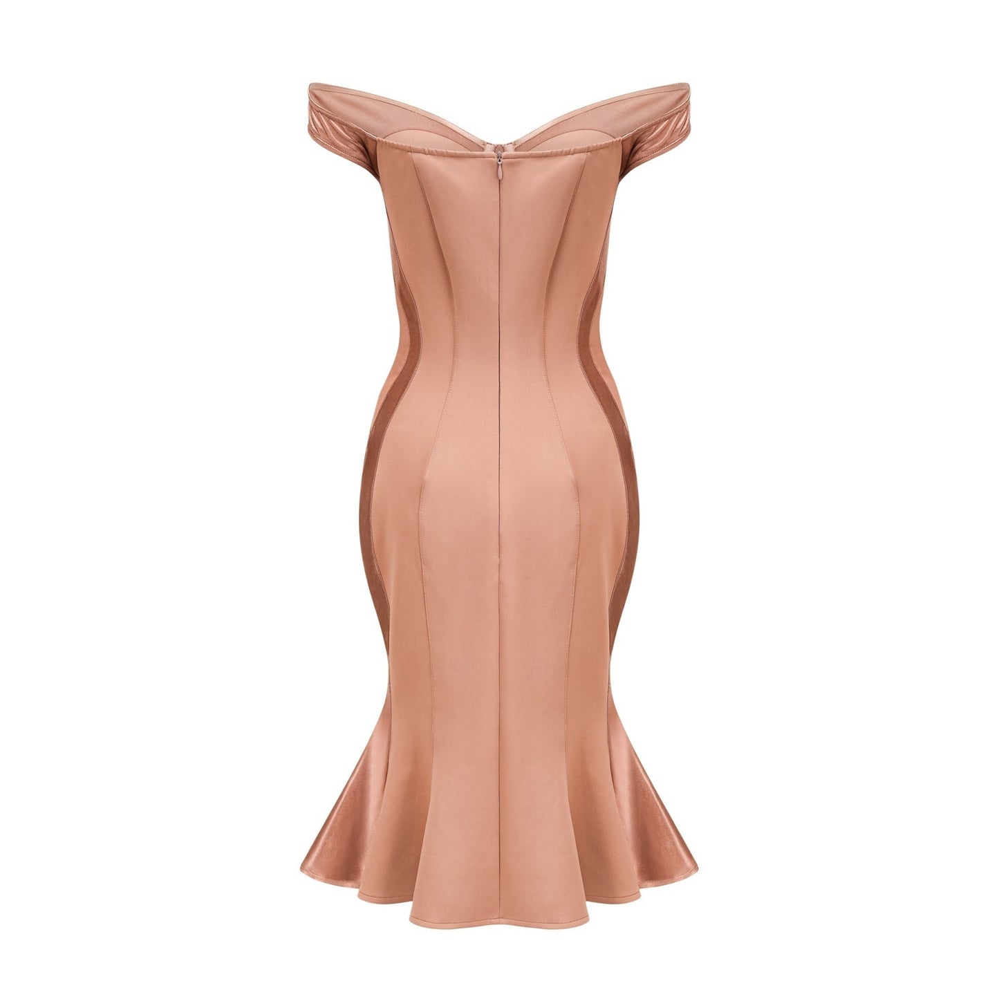 Clémence bustierstyle fitted midi dress