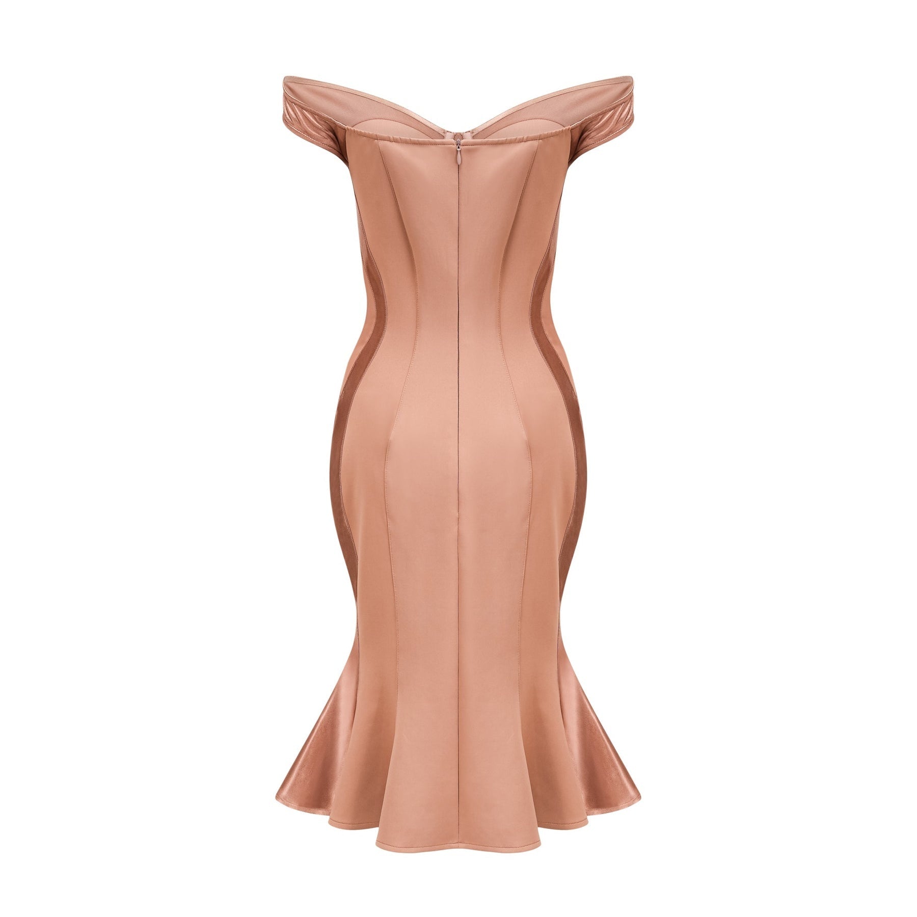 Clémence bustierstyle fitted midi dress