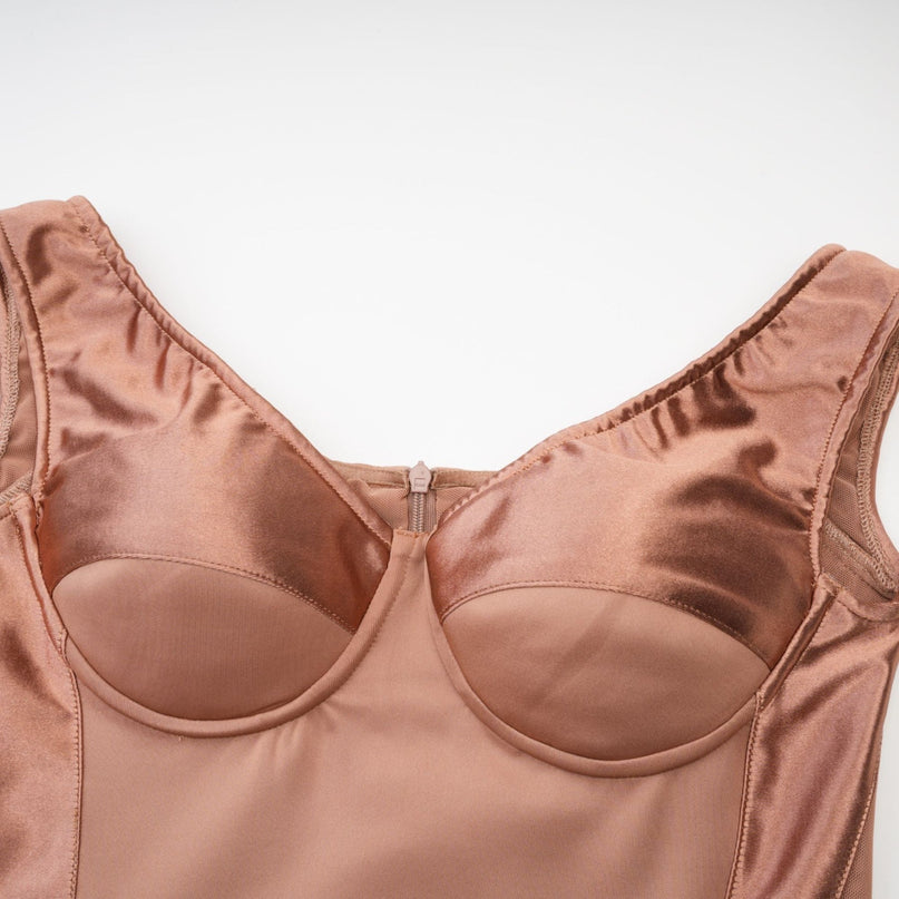 Clémence bustierstyle fitted midi dress