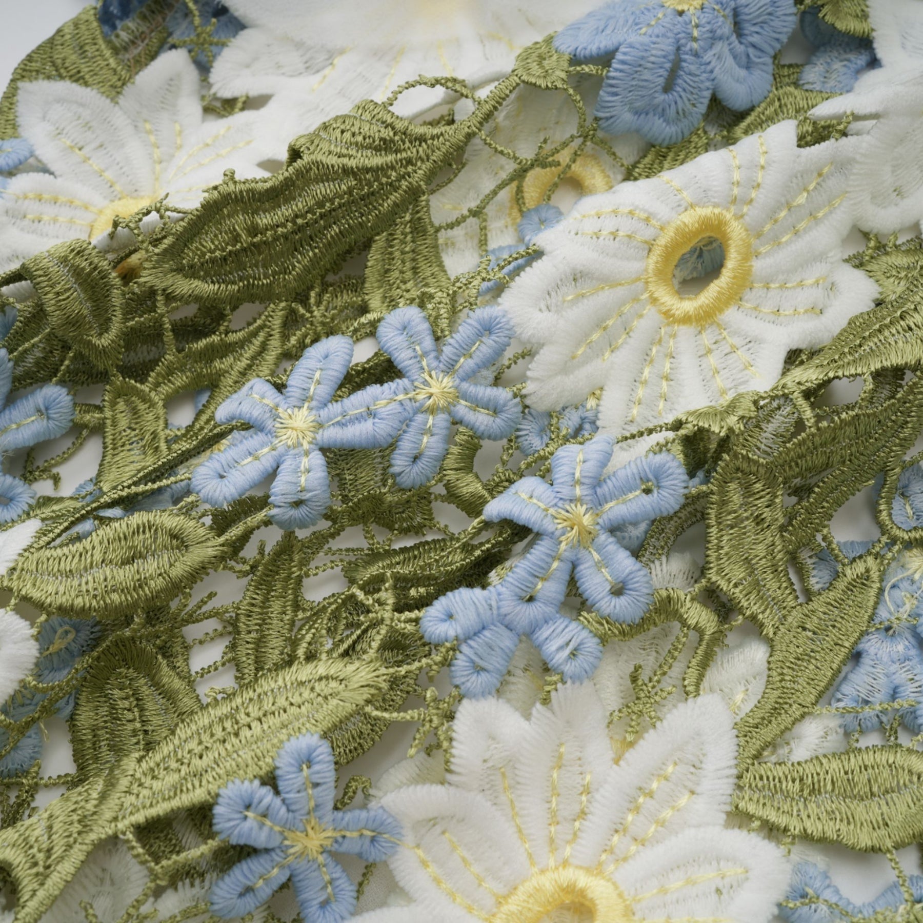 Clémence floral embroidered midi dress
