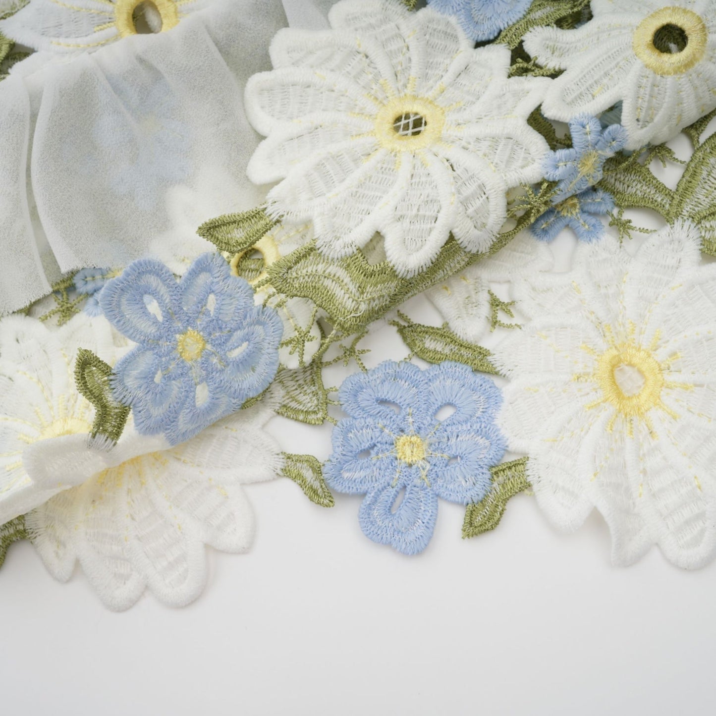 Clémence floral embroidered midi dress