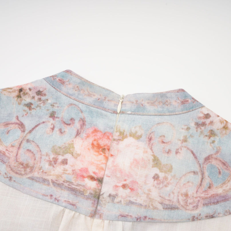 Clémence Romantic Floral Print Mini Dress