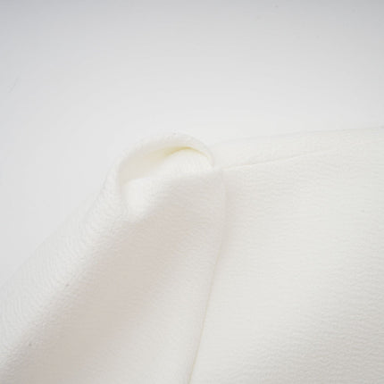 Clementina White Vneck Peplum Pleated Dress
