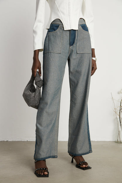 Clothilde wideleg panelled jeans