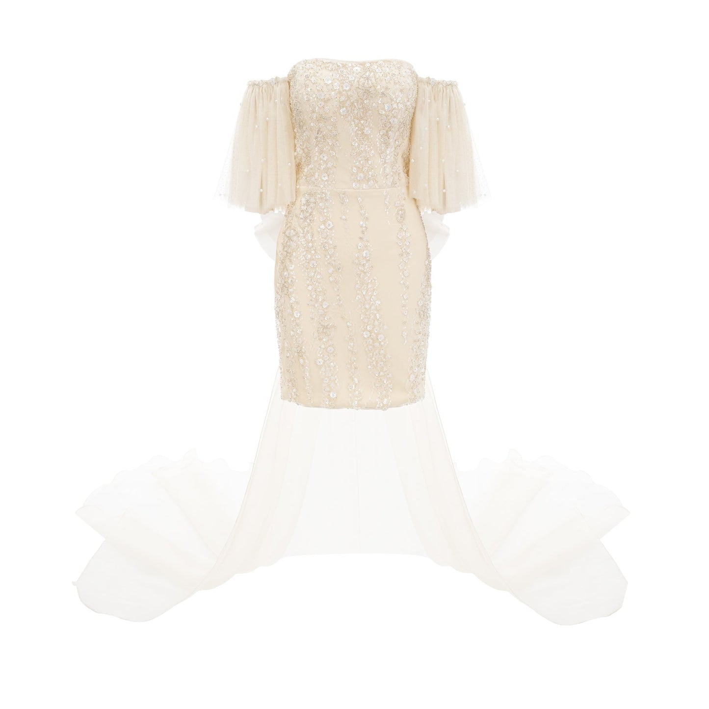 Coline sequinembellished mesh dress
