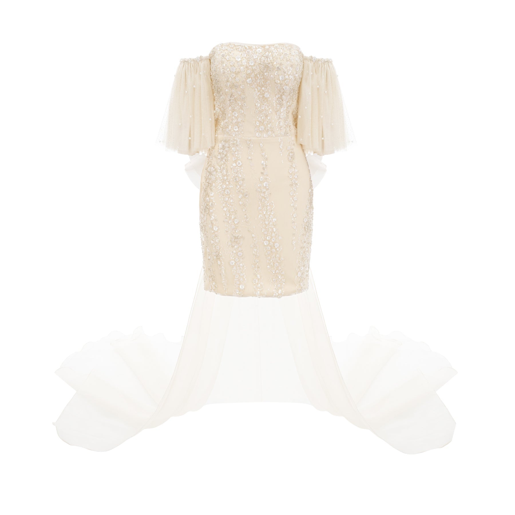 Coline sequinembellished mesh dress