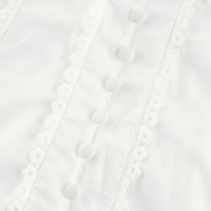 Coline White Embroidered Midi Dress
