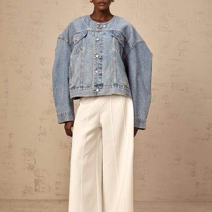 Concetta Blue Denim Cotton Jacket Womens Fashion