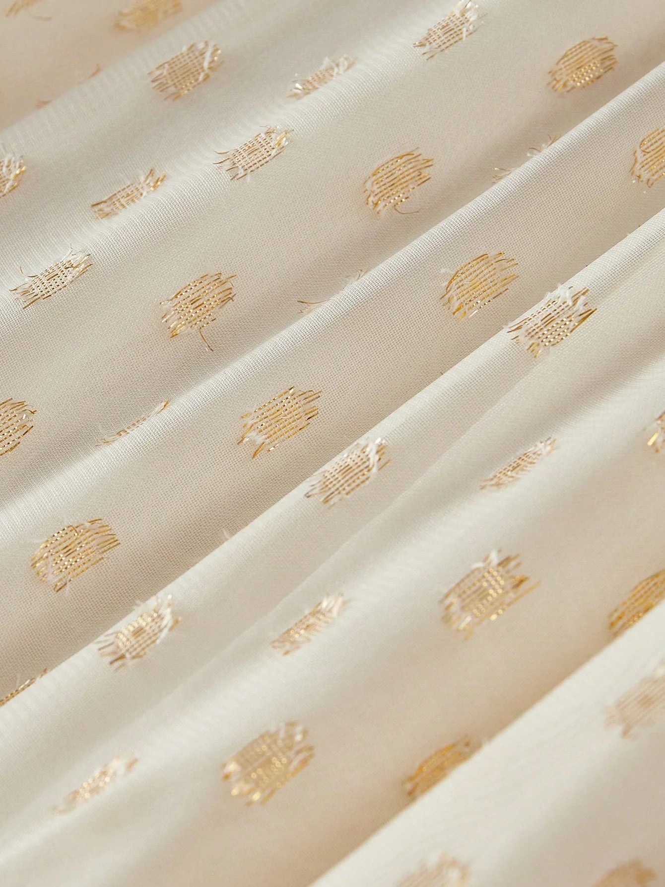 CONTRAST CHIFFON RUFFLE HEM DRESS