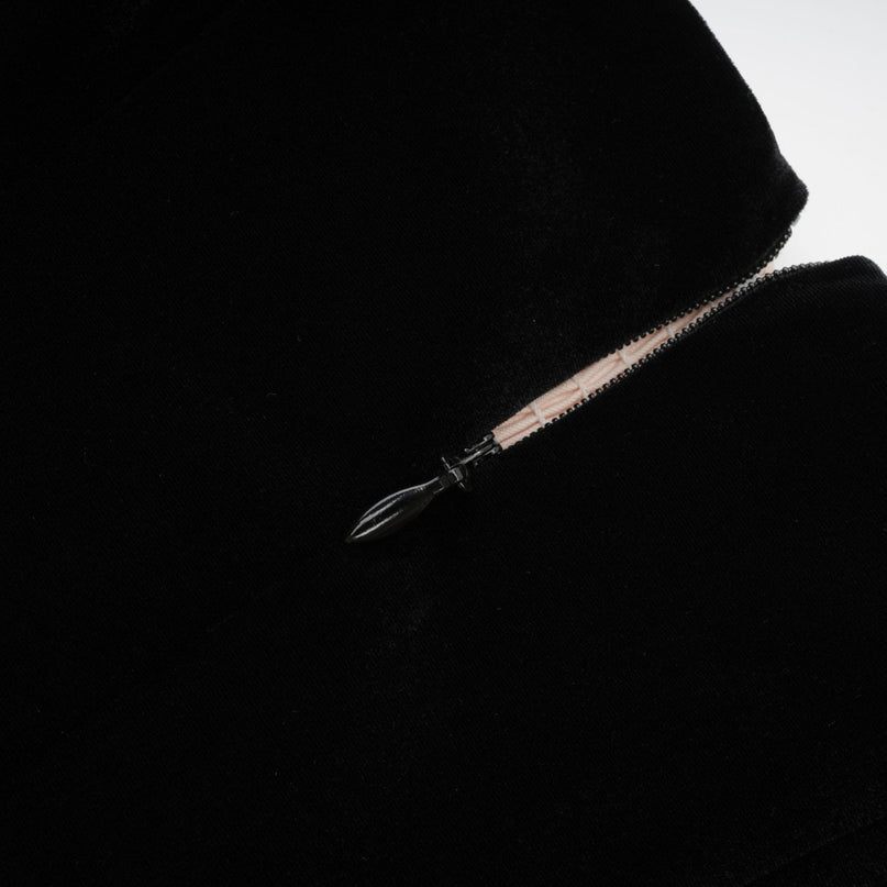 Coralie longsleeved velvet mini dress