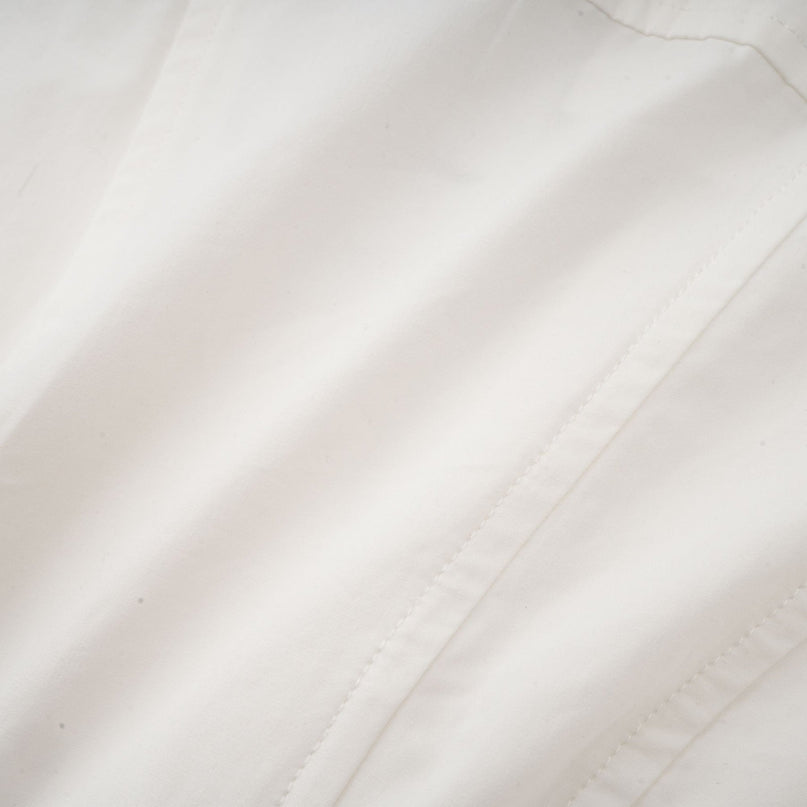 Coraline White Mini Dress with Long Sleeves and Buttoned Cuffs