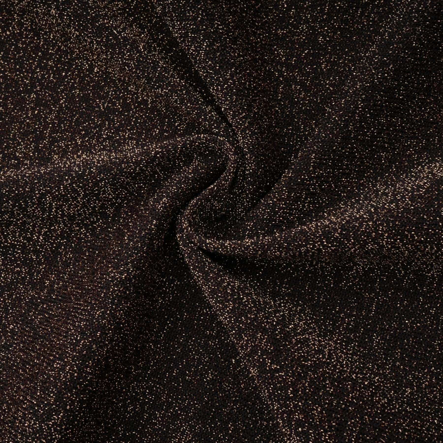 Cordélia brown metallicthreading ribbed midi dress