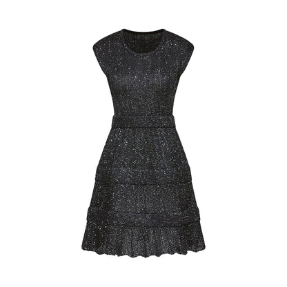 Cordelia sequinembellished tiered mini dress