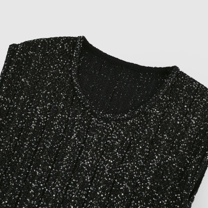 Cordelia sequinembellished tiered mini dress