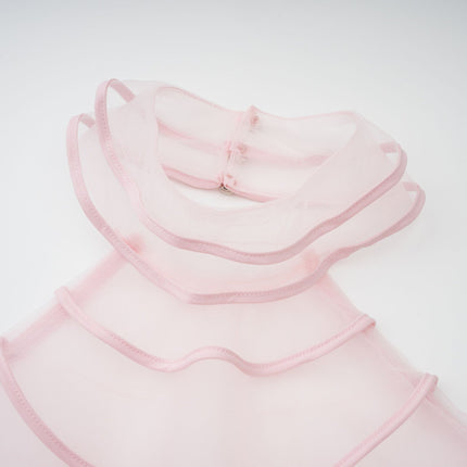 Cosima Maxi Dress in Pink tiered halterneck ruffled tulle sleeveless elegance 100% Nylon Polyamide fiber formal events special occasions sophistication luxury