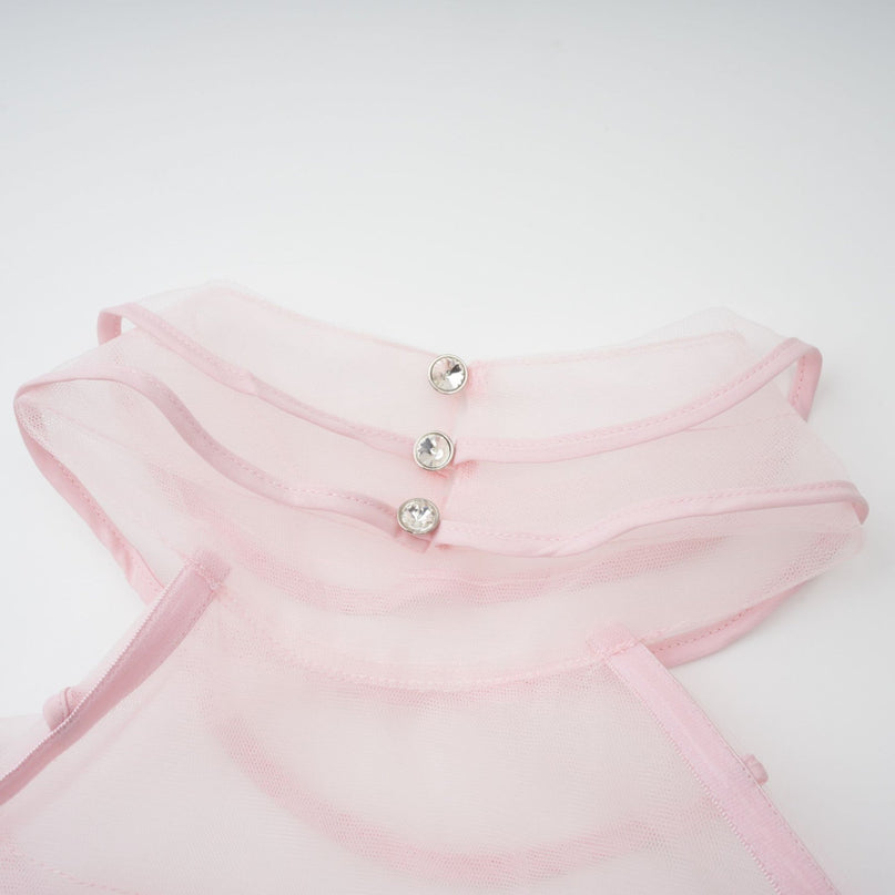 Cosima Pink Tiered Halterneck Maxi Dress in Pink