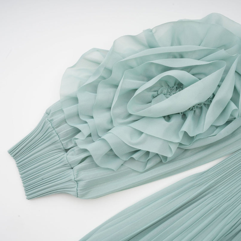 Cynthia Mint Green Dress Coat Set