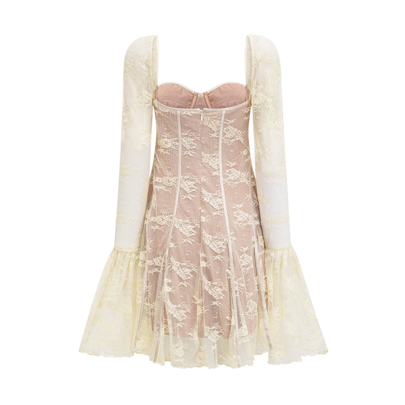 Cyrielle black flaredcuff longsleeved dress