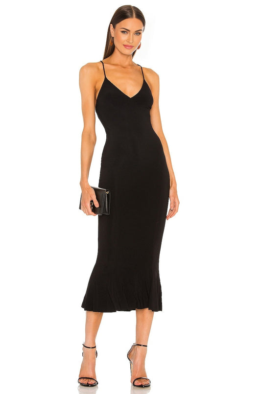 x Slip Fishtail Dress Norma Kamali