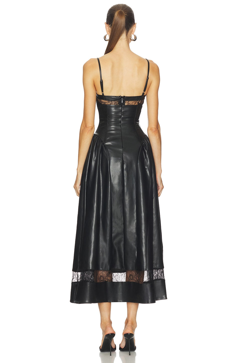 Lace Panel Corset Midi Dress WeWoreWhat