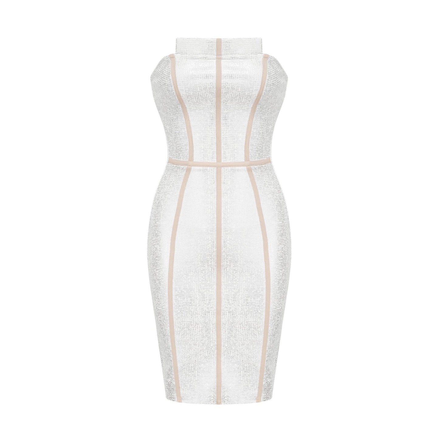 Danica silver bandage mini dress