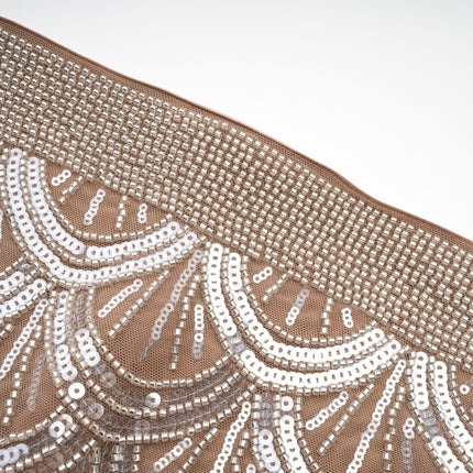 Daniela Brown and Silver Sequin Mini Dress