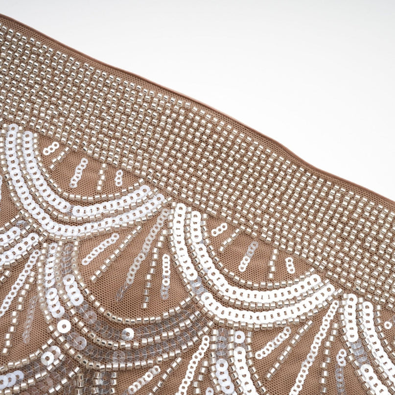 Daniela Brown and Silver Sequin Mini Dress