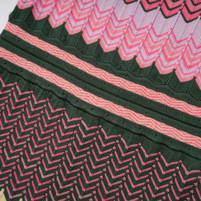 Daphné contrastcolor knitted midi dress