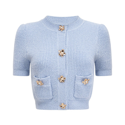 Daria Blue Knit Matching Set