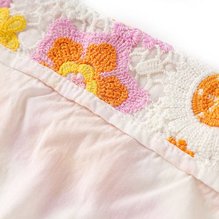 Daria Multicolored Floral Lace Midi Skirt