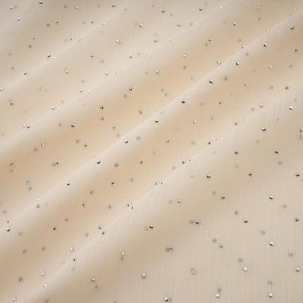 Delaney Vanilla Cream Halterneck Stud Embellished Midi Dress