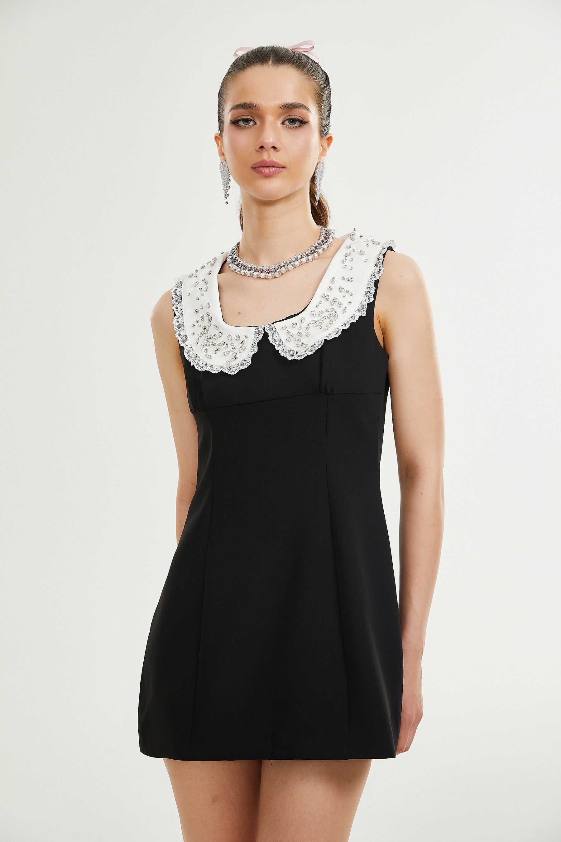 Delilah crystalembellished mini dress