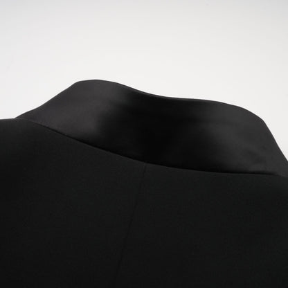 Delphine black embellished jacket  trousers matching set