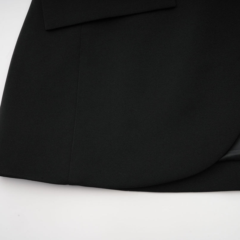 Delphine black embellished jacket  trousers matching set