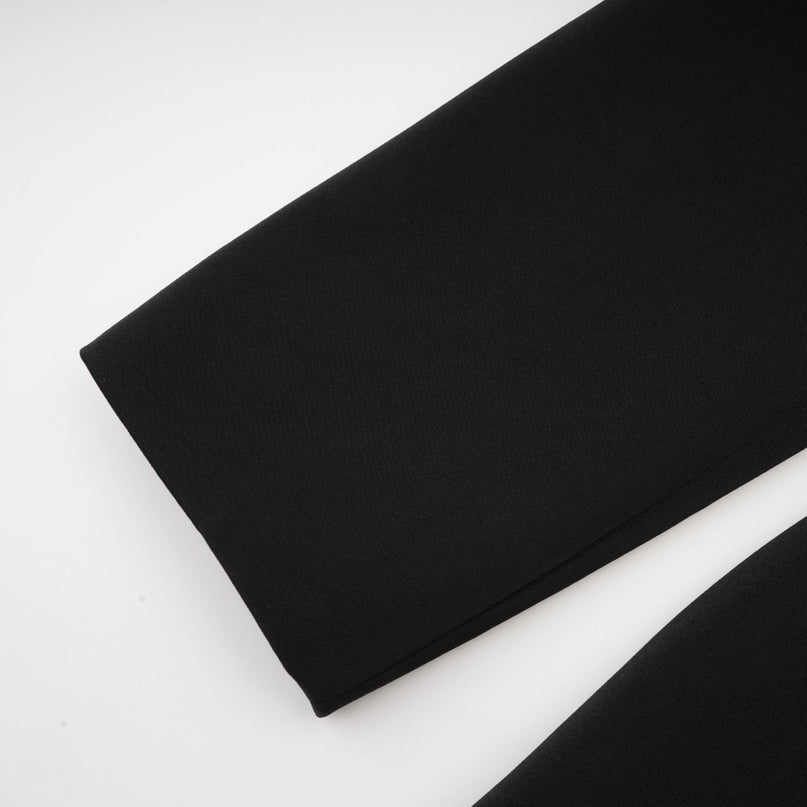 Delphine black embellished jacket  trousers matching set